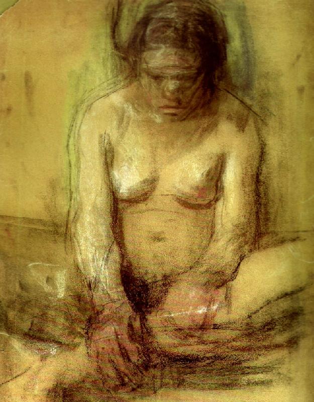 kathe kollwitz sittande kvinnlig akt China oil painting art